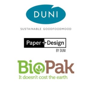 Duni, PaperDesign und BioPack Logo