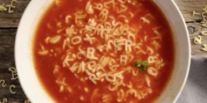 Jeremias Teigwaren Teaserbild Buchstaben Nudeln für Suppe
