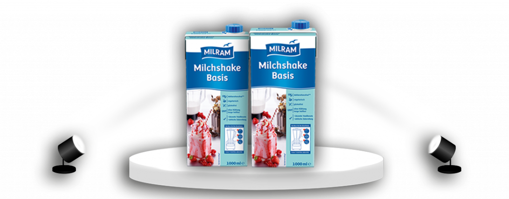 Trendprodukt des Monats Milchshake Basis von Milram